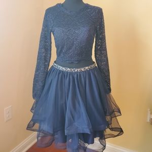 Sequin Hearts formal 2-piece dress size 9